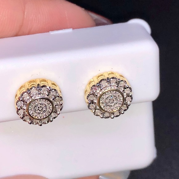 Real diamond custom made earrings Best gift Not CZ - Picture 6 of 7